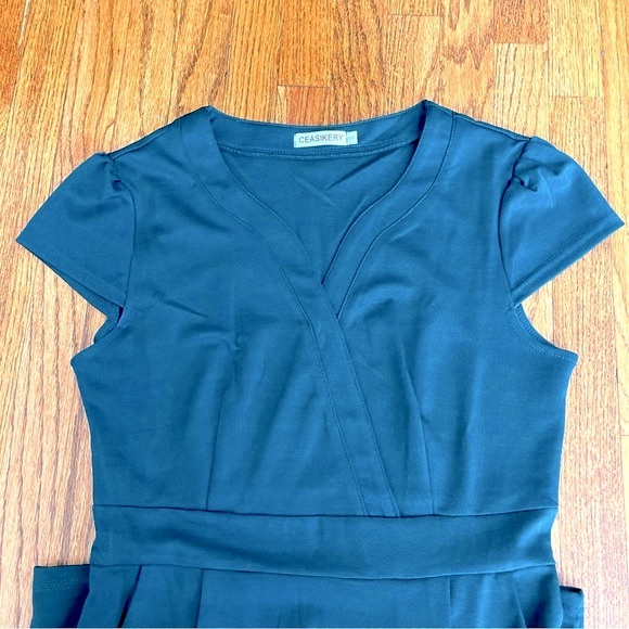 CEASIKERY Women's Business Cocktail Pencil Dress with Pockets - Picture 1 of 16